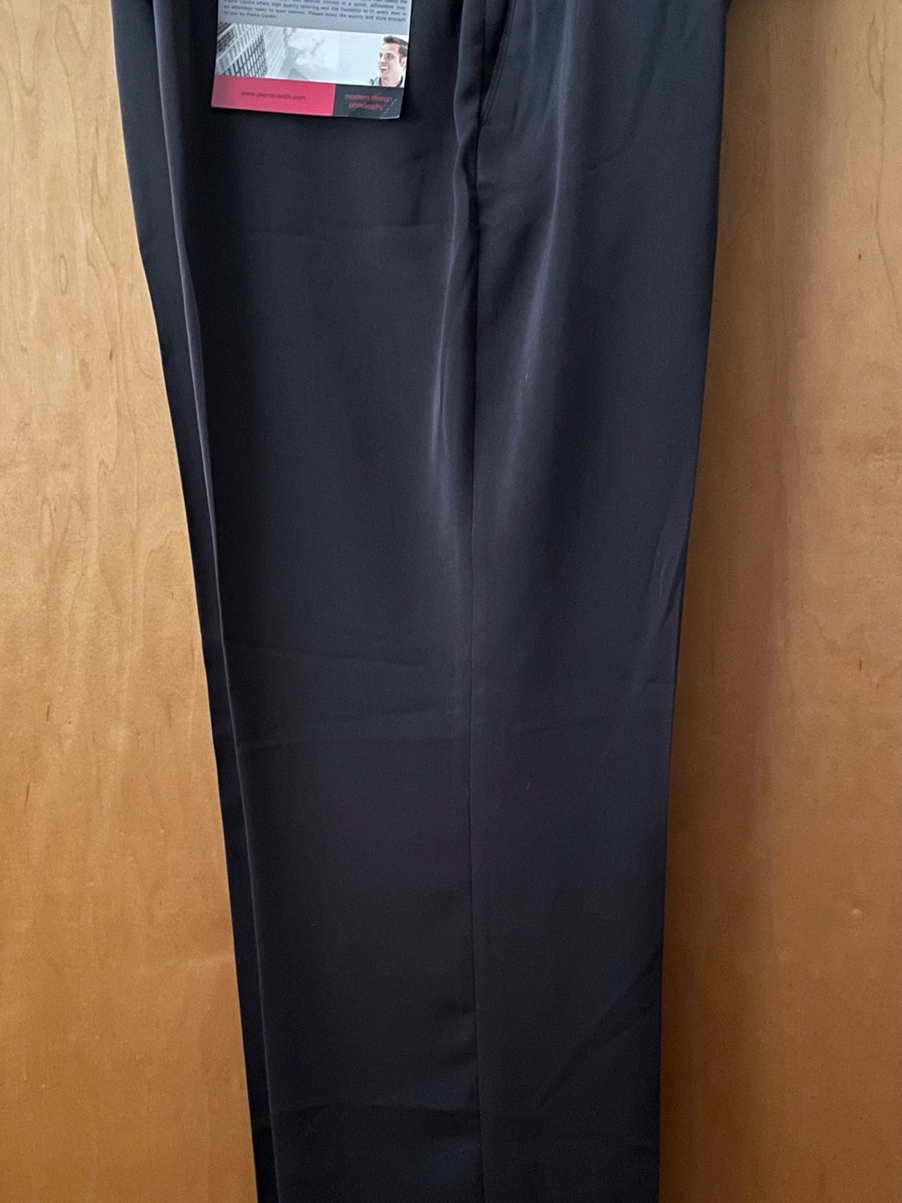 Pierre Cardin Black Men's Dress Pants - Straight Leg